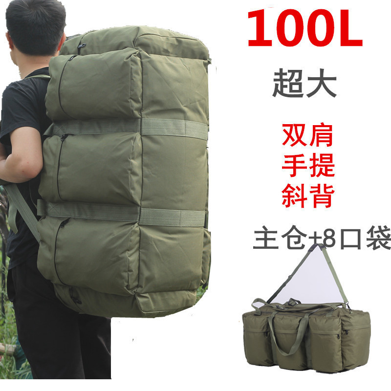 100L Large Luggage Camping Bag Army Backpack Men Outdoor Travel Shoulder Hiking Trekking Trip Tourist Military Tactical Bags 241127