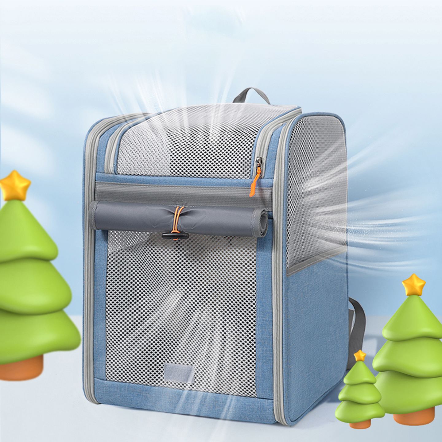 Beni Pet Cat bags, pet bags, portable backpacks for going out, comfortable and breathable, lightweight and foldable pet supplies