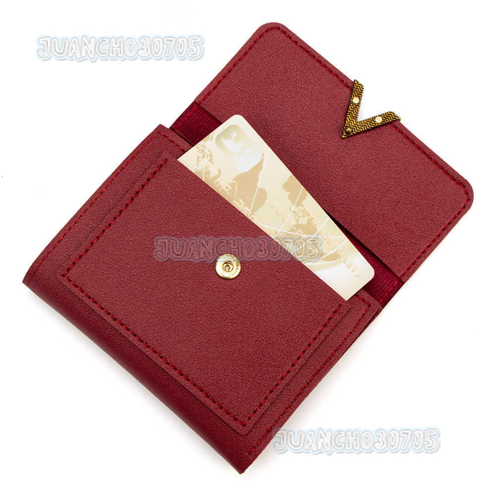 New Womens Short Card Bag Small Wallet Three Fold Wallet Womens Multi Card Pocket Mini Card Cover H250806