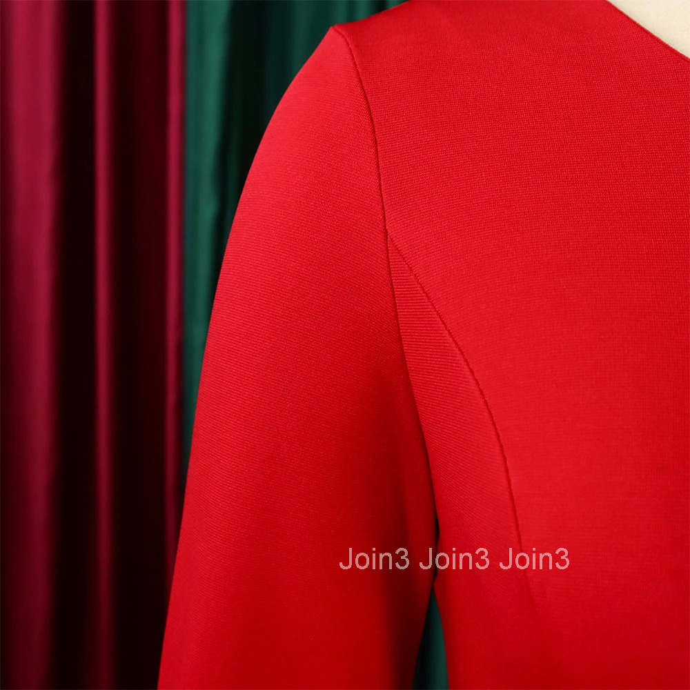 Elegant Office Dresses for Women Flare Sleeve Solid Sheath Package Hips Mid Calf Professional Female Business Work Wear Dress OL