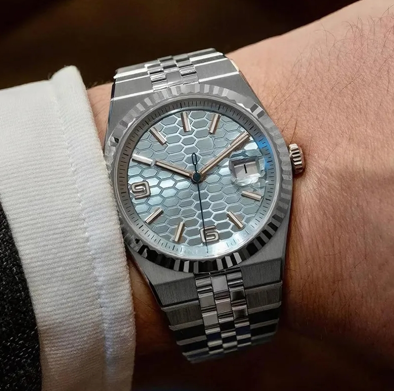 Square OysterPerpetual Land-Dwellers Mens Business Watch Automatic Movement Mechanical Stainless Steel Material Durable Steel Strap 40MM Fashion Watch AAA