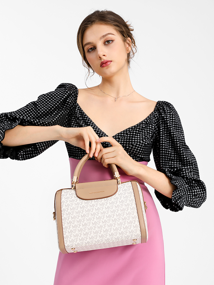 MKF designer bag free shipping Light luxury High quality casual fashion Boston bag letter versatile classic high-capacity handbag for woman