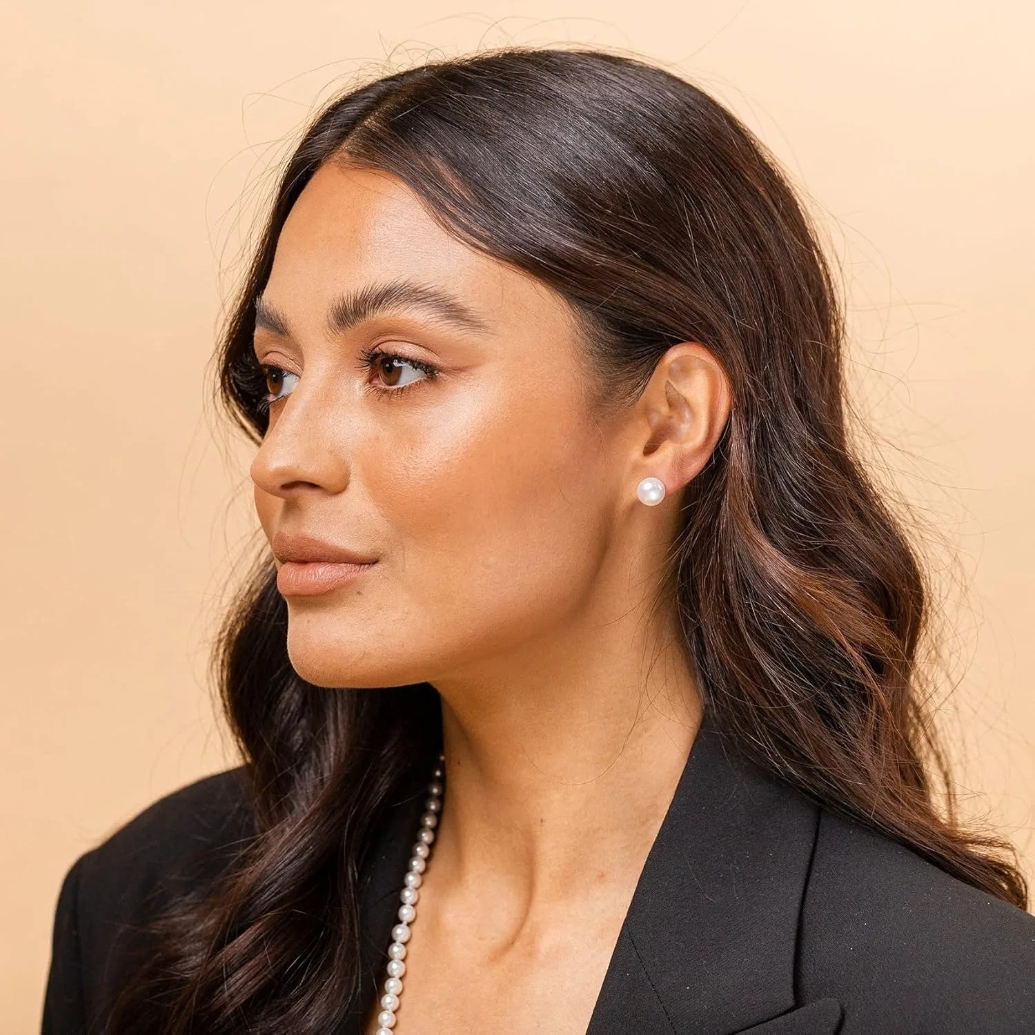 925 Silver Plated 14K Gold Plated AA Quality Handpicked Freshwater Cultured Stud Pearl Earrings For Women Real Pearl Gift 250805