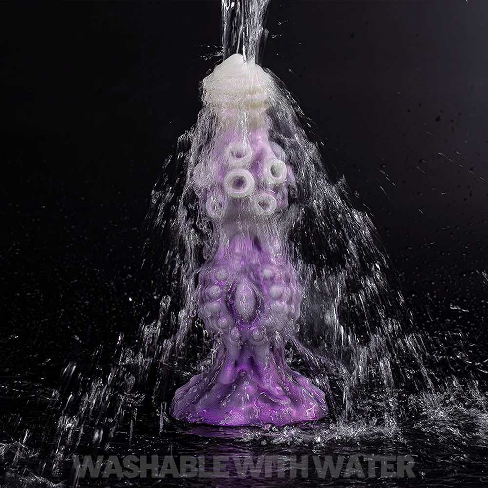 Fantasy Alien Anal Insertion Dildo Monster Shaped Knot Dildo Big Suction Butt Plug Cup Female Couple Sex Toy Adult SuppliesXJ250806