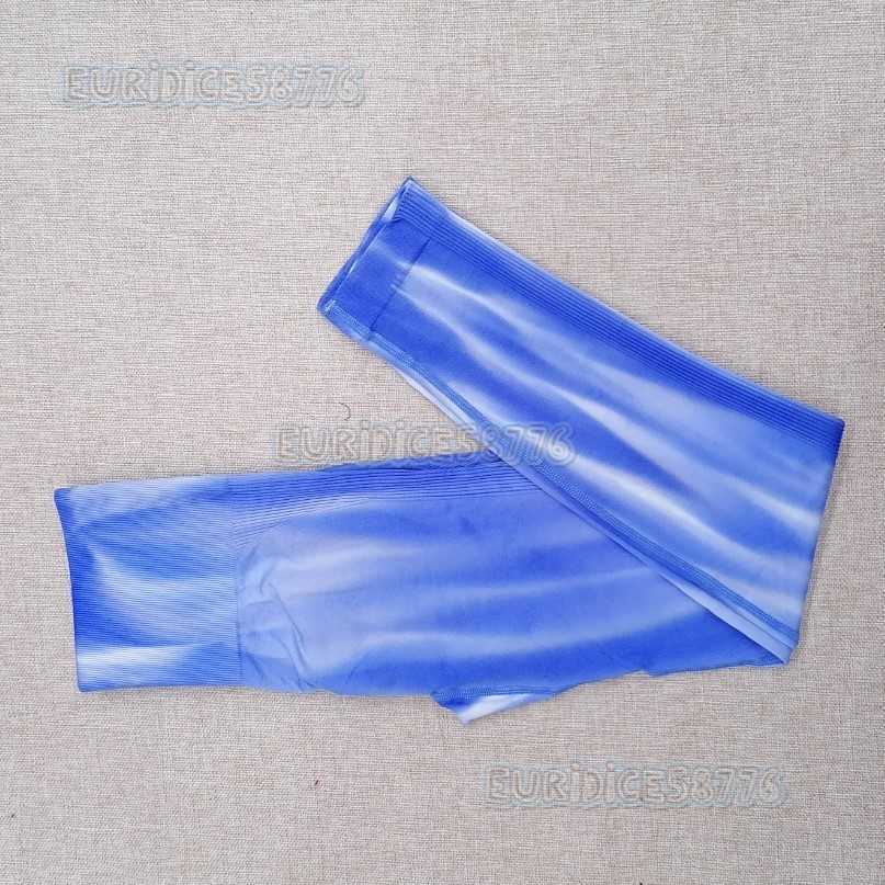 New Outdoor Aurora Yoga Pants for Women Seamless High Waist Peach Hip Lift Sports Tight Leggings for Outdoor Wear H250806