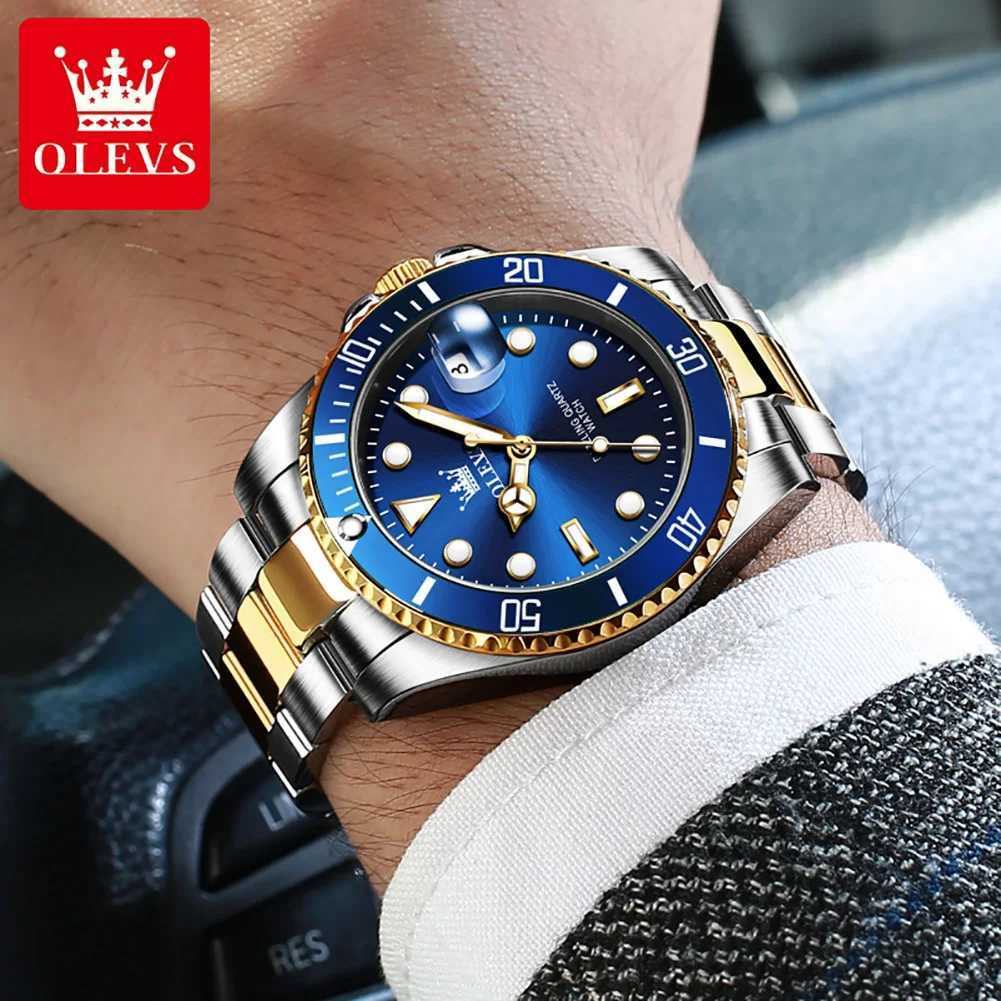 OLEVS Luxury Top Brand Fashion Quartz Men Auto Date Clock Sport Waterproof es Mens Wrist Relogio Masculino 5885 W250806