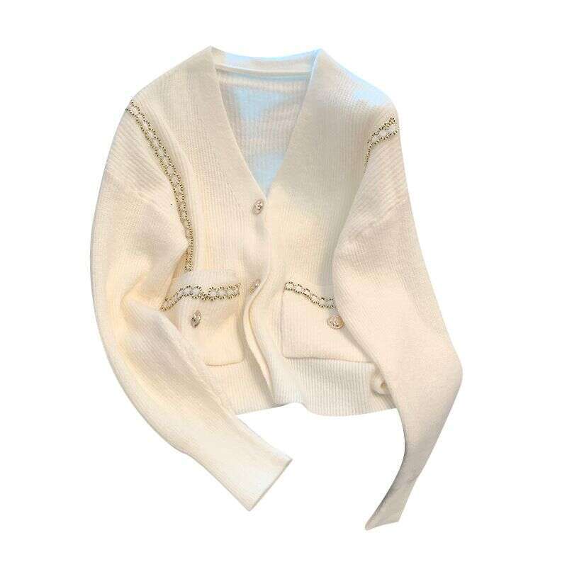 Women's Clothing Long sleeved sweater cashmere new counter quality v neck knitted cardigan jacket niche women's clothing