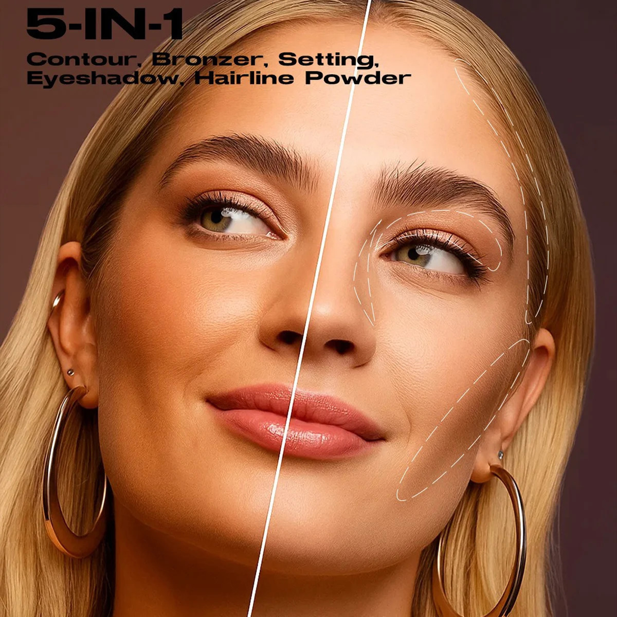 Dark Skin Bronzer Contour Palette Matte Brown Nose Shadow Cheek Profile Powder Natural Face Modify Concealer Nude Makeup Setting 250730