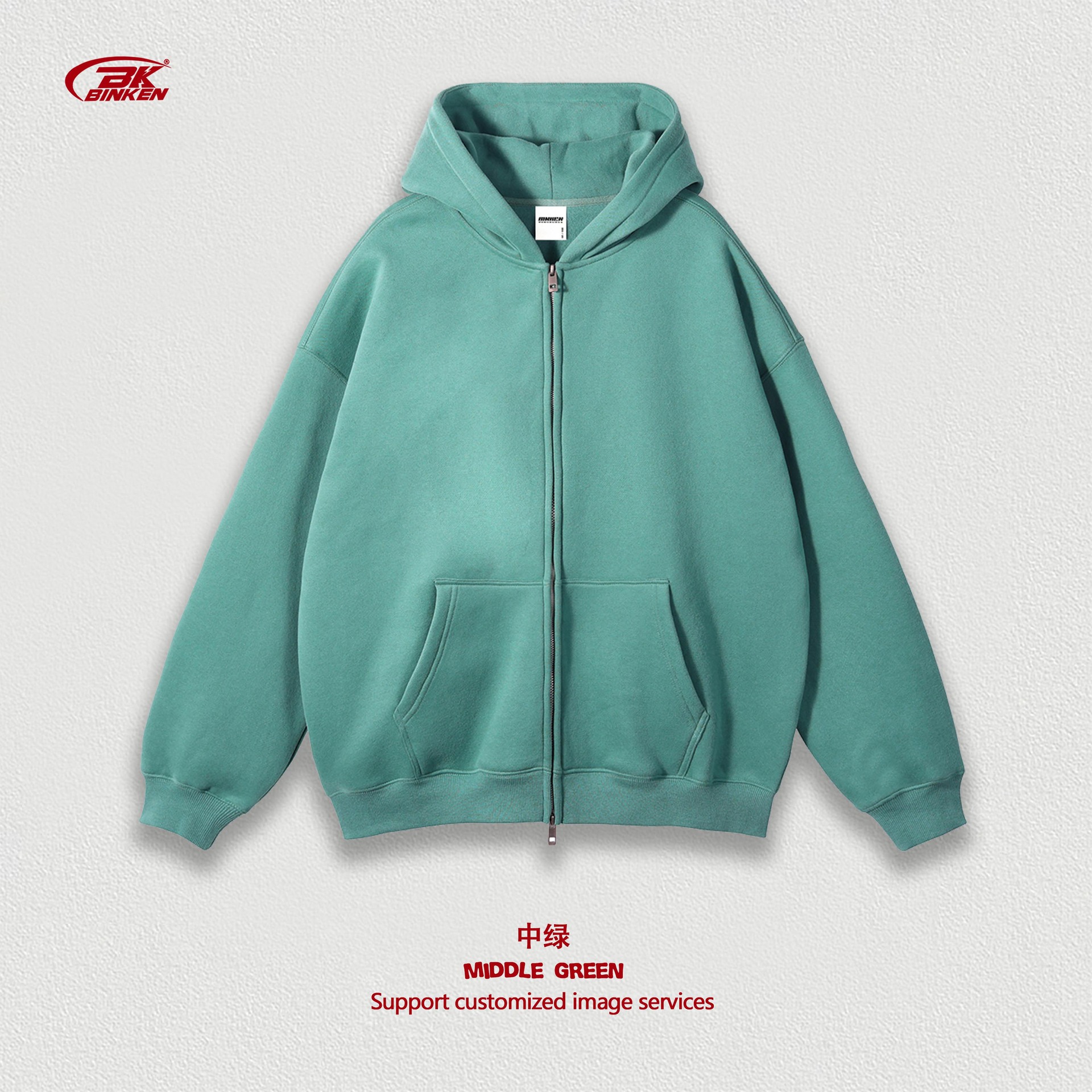 Simple Solid Color Hooded Zipper Outerwear Mens Streetwear Casual Long Sleeve Sweatshirts Men