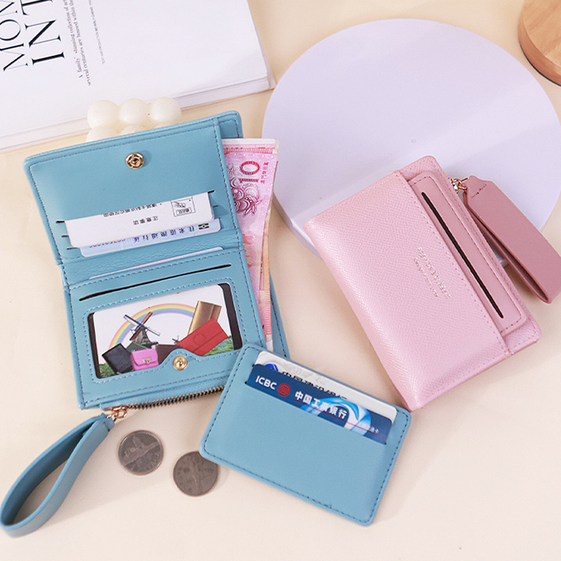 New Women's Short Fashionable High-end Ins Style Card Holder Integrated Multi-card Slots Large Capacity Wallet for Women