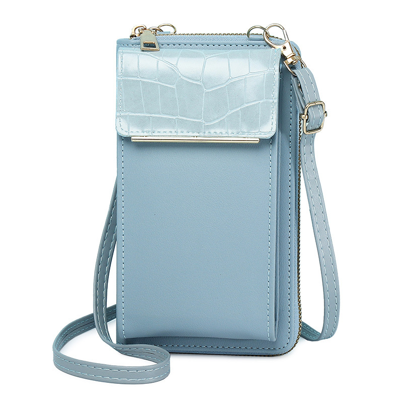 High-End Niche for Women New Wallet Stone Pattern Single Shoulder Crossbody Small Versatile Mini Phone Bag