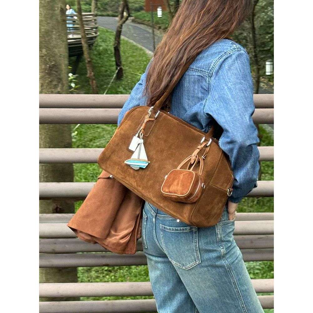 Designer Bag Tote Shoulder New Large Capacity Matte Korean And Japanese Commuter Versatile Handbag Pillow Boston