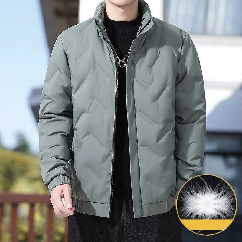 2025 New Mens Stand Up Down Winter Warm Diamond Quilted Coat Multi Color Business and Leisure Down Jacket for Men W250806