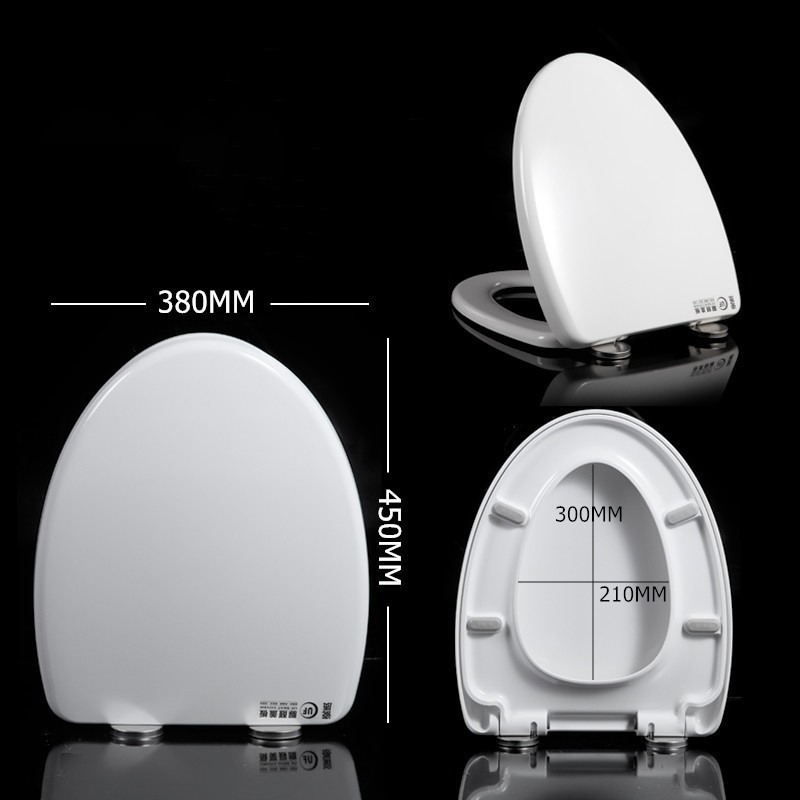 Urea-formaldehyde thickened toilet seat cover is a household universal suitable slow-lowering UVO type bathroom accessory bear a weight of 200kg