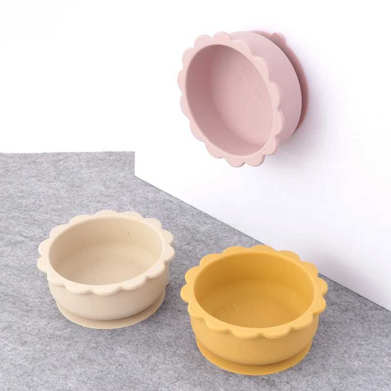 Mother Kids Silicone Cookware Feeding Solid Food Sucker Bowl For Babies Toddler Dishes Plate Training Childrens Tableware X250806
