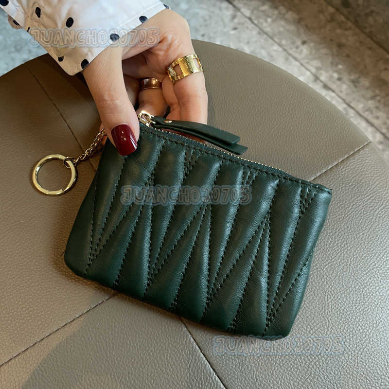 Mini Wallet for Women Compact Leather Wallet Short Genuine Leather Coin Purse 2025 New Simple Zipper Wallet H250806