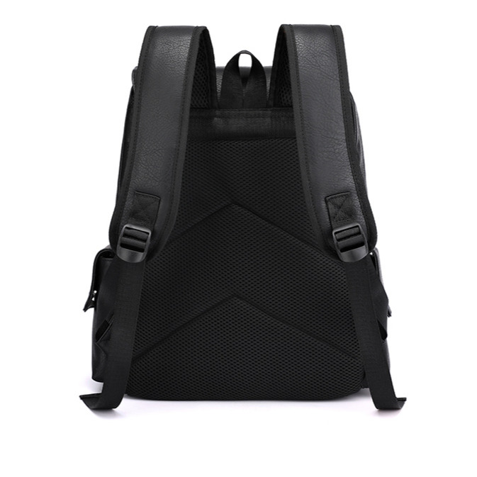 Free Shipping Designer Luxury Large Capacity Soft PU Leather Backpack Casual Business Laptop Bag Student Backpack Casual Travel Bag