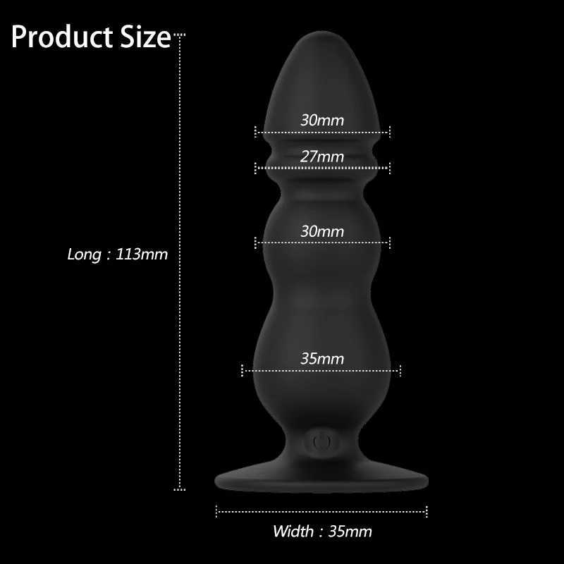 Prostate Massager Wireless Remote Control Butt Plug Anal Sex Vibrator Dildo Stimulator For Men Adult Sex Toys XJ250806