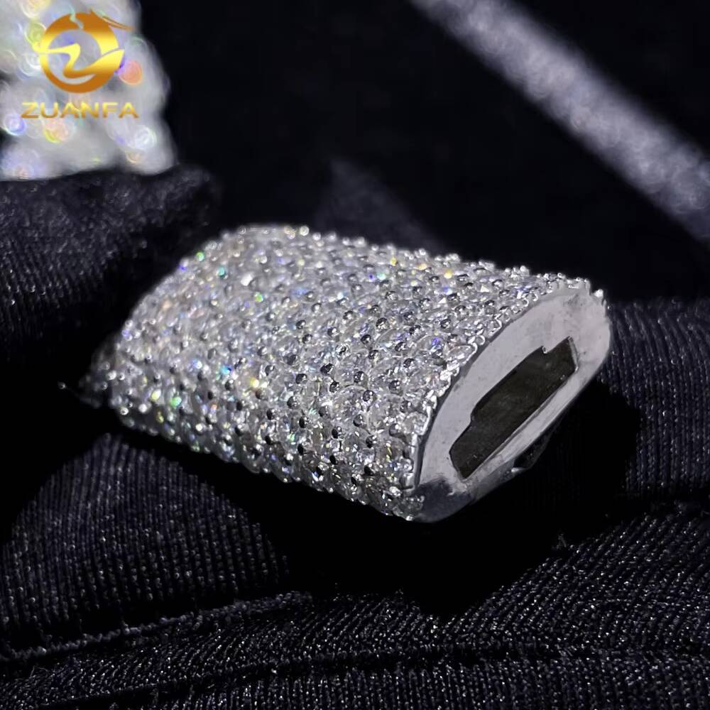 Promotion 3 Rows Moissanite 16MM Hip Hop Men Jewelry Necklace Iced Out Solid 925 Silver Miami Cuban Link Chain