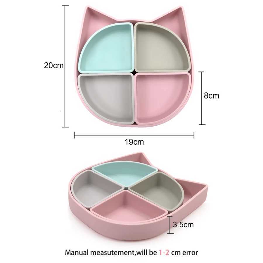New Designed Cartoon Shaped Baby Dishes Plates Newborn Feeding Solid Food Anti-Slip Bowl Training Bowl Childrens Tableware X250806
