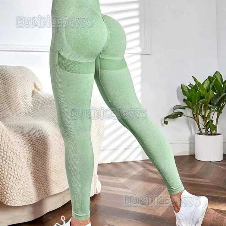 15 Colors Nylon Yoga Women Seamless High Waist Smile Pants Peach Hip Fitness Outdoor Sports Leggings Women H250806