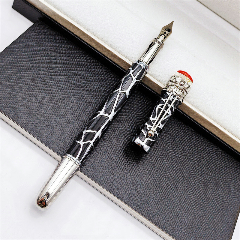 wholesale Limited Edition Heritage Collection 1912 Spider Fountain Pen Unique Metal Reliefs Design Rollerbll Ballpoint Pens Writing Stationery Ink Smooth