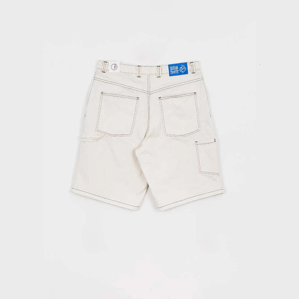 Polar Big Boy Skateboard Embroidered White Jeans Casual Shorts