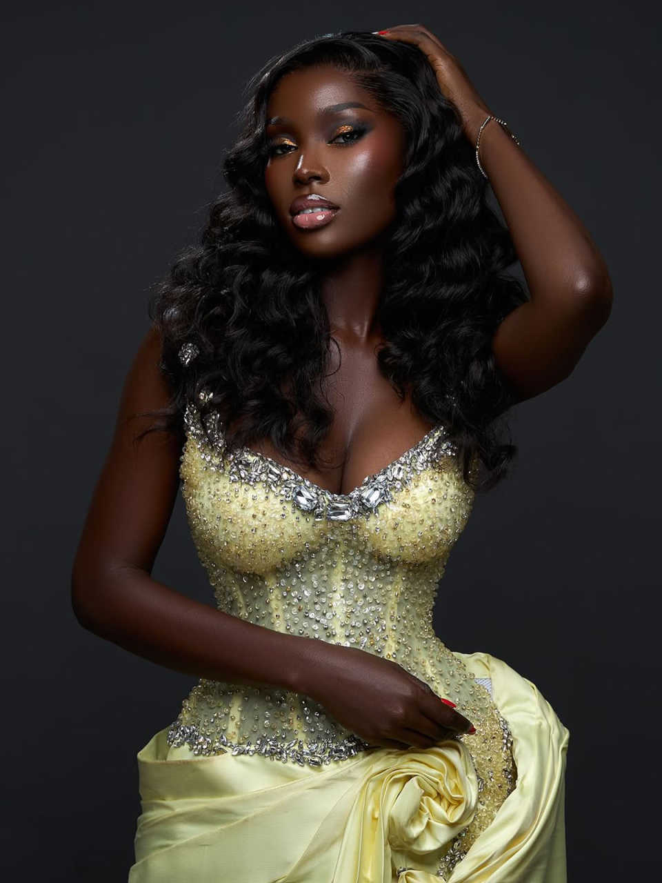 Luxury Customized Mermaid Evening Dresses Sweetheart Neck Lace Up Crystal Sequins Prom Gowns Birthday Party Dresses