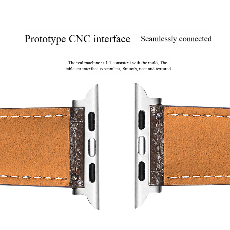 Soft Genuine Leather Metal Magnet Buckle Strap Compatible with Full Range of Models - CX858