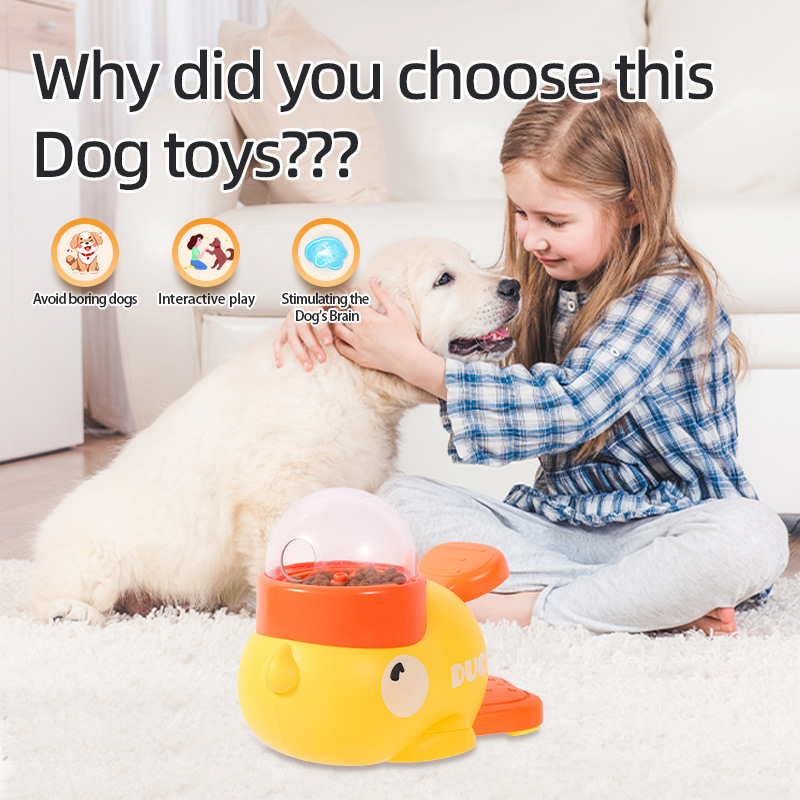 Dog toys with food leakage, pet toy dog feeding device, interactive feeding tool, dog's self-relaxation and entertainment