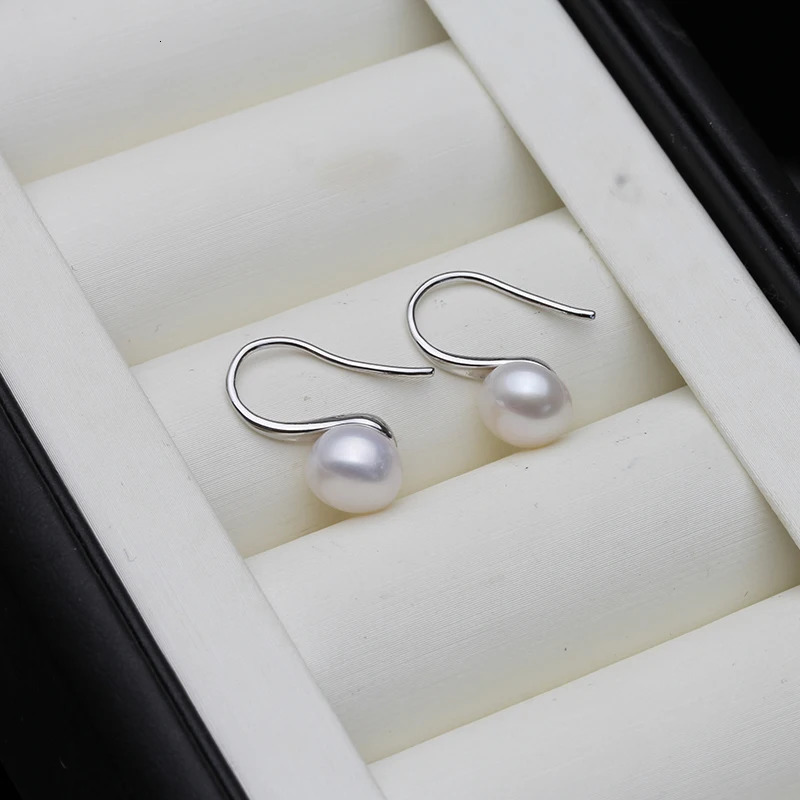 Wedding Gray Natural Pearl Earringsblack Trendy 925 Sterling Silver Freshwater Pearl Earrings For Women 250805