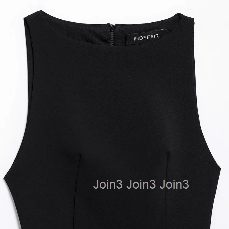 TRAF Elegant Mini Dresses Womens Feather Sleeveless Short Dresses Fashion Casual Party Evening Black Dress Vestidos