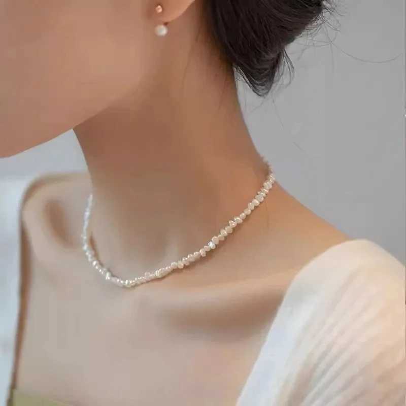 4-5mm Baroque Freshwater Pearl Necklaces 38cm 45cm 50cm 925 Sterling Silver Necklaces Jewelry Gift 2025 New Arrivals Y250805