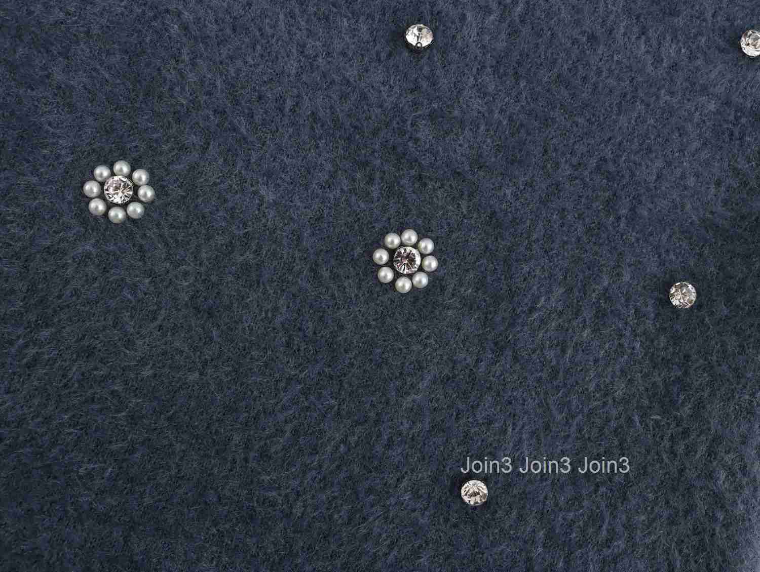 DEEABAE European Style Winter New High-end String Bead Decoration Artificial Fur Effect Hanging Neck Collar Dress