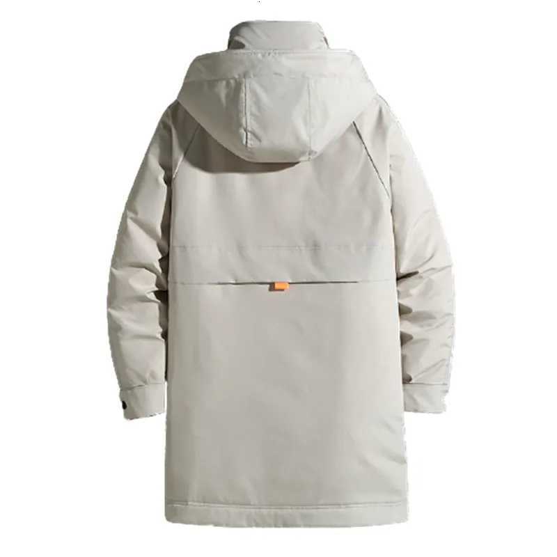 Winter Jacket Men White Duck Down Hooded Warm Down Coats Mens Fashion Long Slim Fit Black Winter Jacket Men Casual Clothing W250806