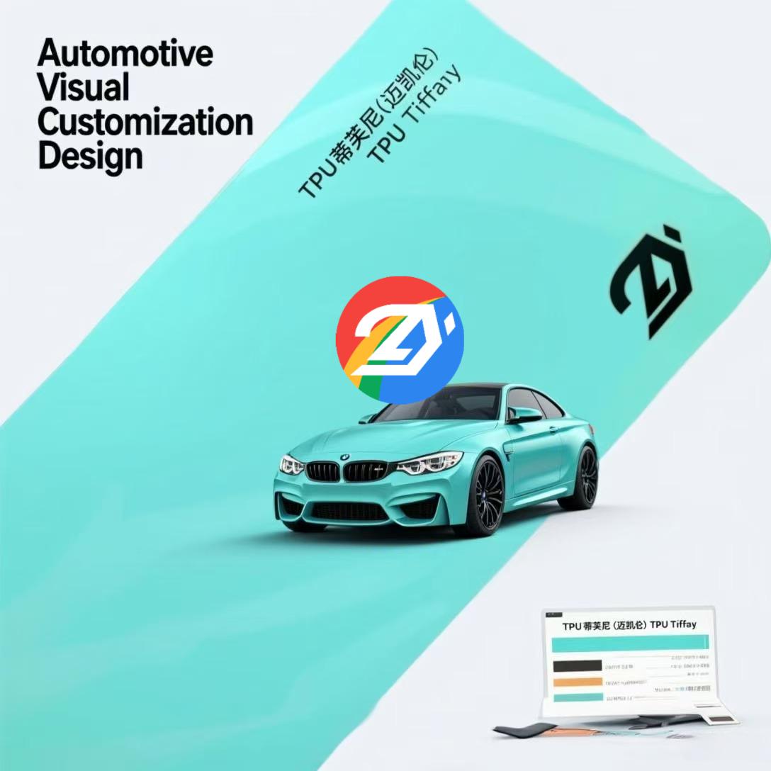 High Gloss TPU PPF Tiffany, Vinyl Car Wrap Film, Easy Dry Application