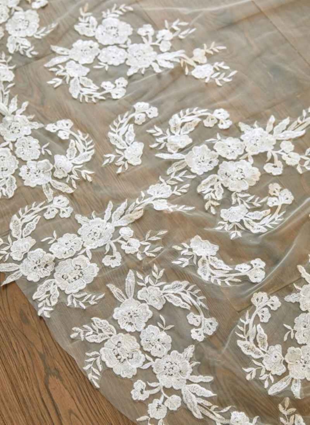 Soft Tulle Bridal Veil Lace Applique White Ivory One Layer With Comb Long Cathedral Veil Wedding Accessories