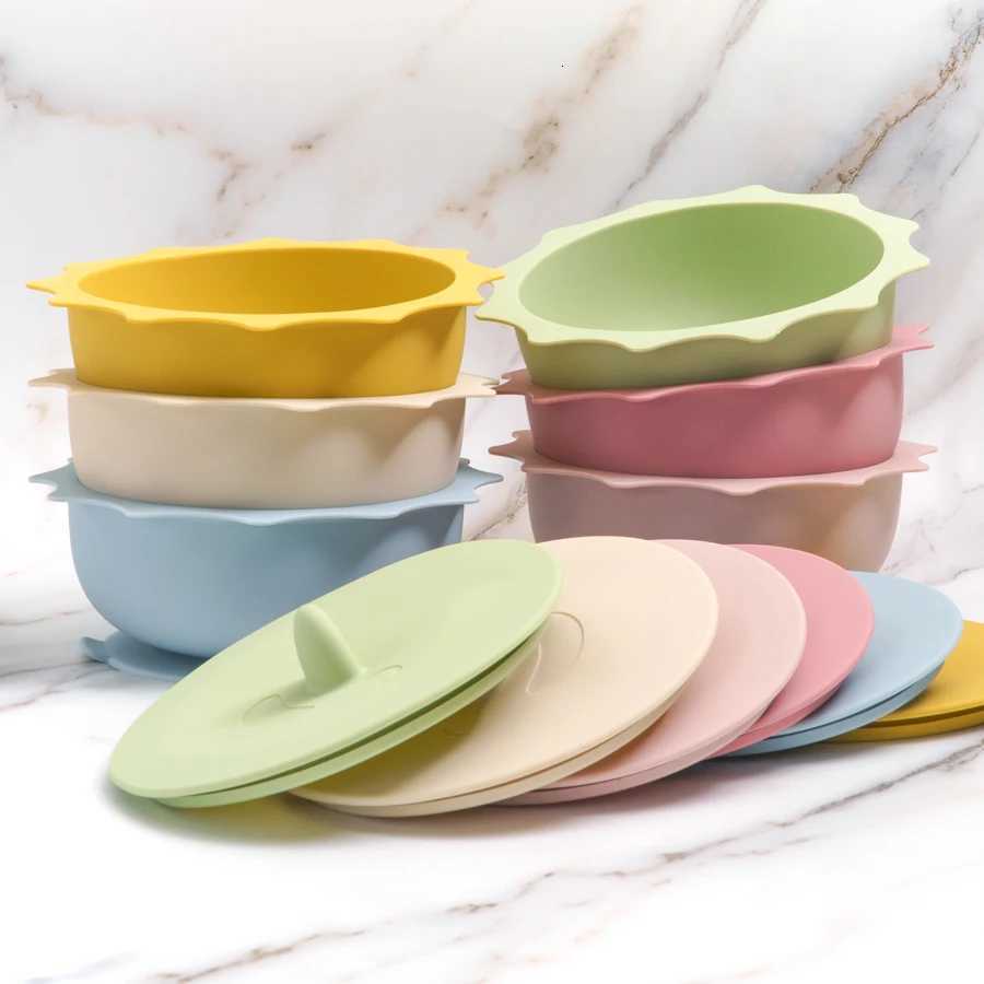 1PCS Baby Silicone Suction Bowl BPA Free Cartoon Shape Food Tray Dishes Plate Child Feeding Non-Slip Tableware Baby Accessories X250806
