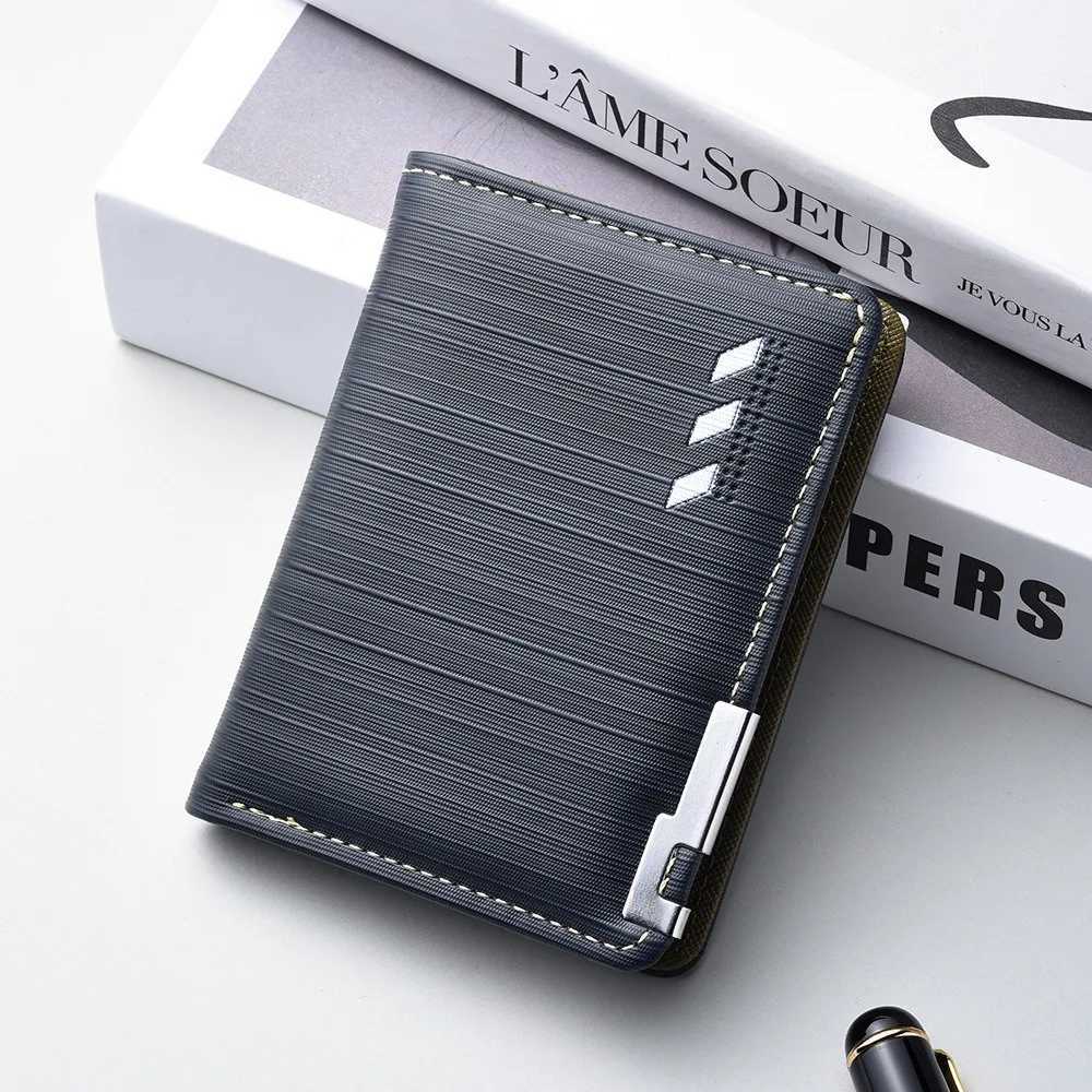New Wallet Purses Slim Mens Wallets Gift ID Holder Small Bifid Famous Brand Thin Wallet Men 2025XJ250806