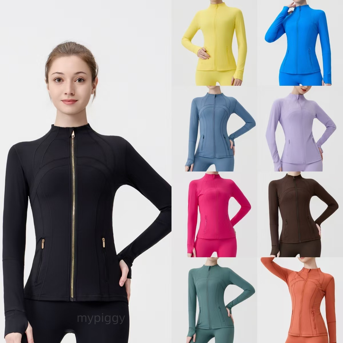 Women clothes Gold zip jacket Yoga Jacket Definedjackts Workout lemondsets Jacket Quick Dry Sportswear Top Zipper Sportswear lemonlys Jacket