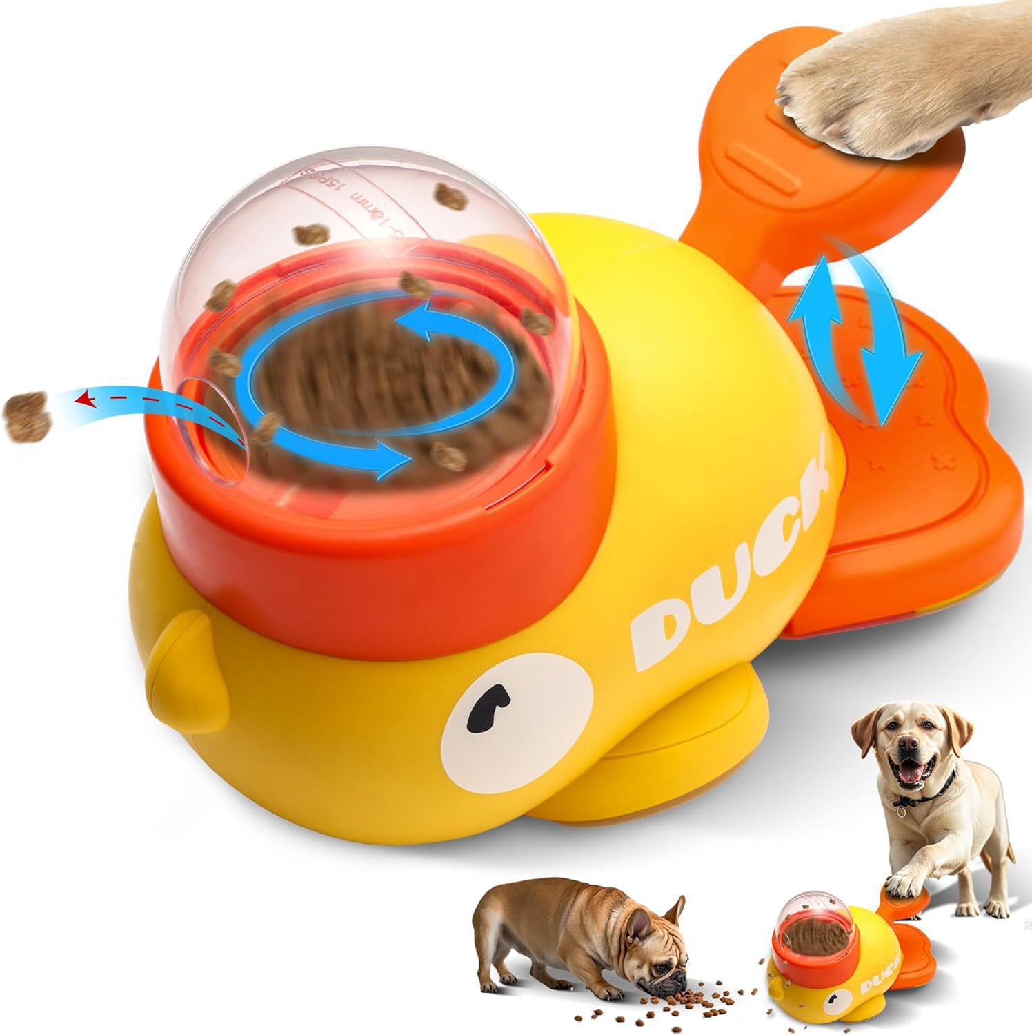 Dog toys with food leakage, pet toy dog feeding device, interactive feeding tool, dog's self-relaxation and entertainment