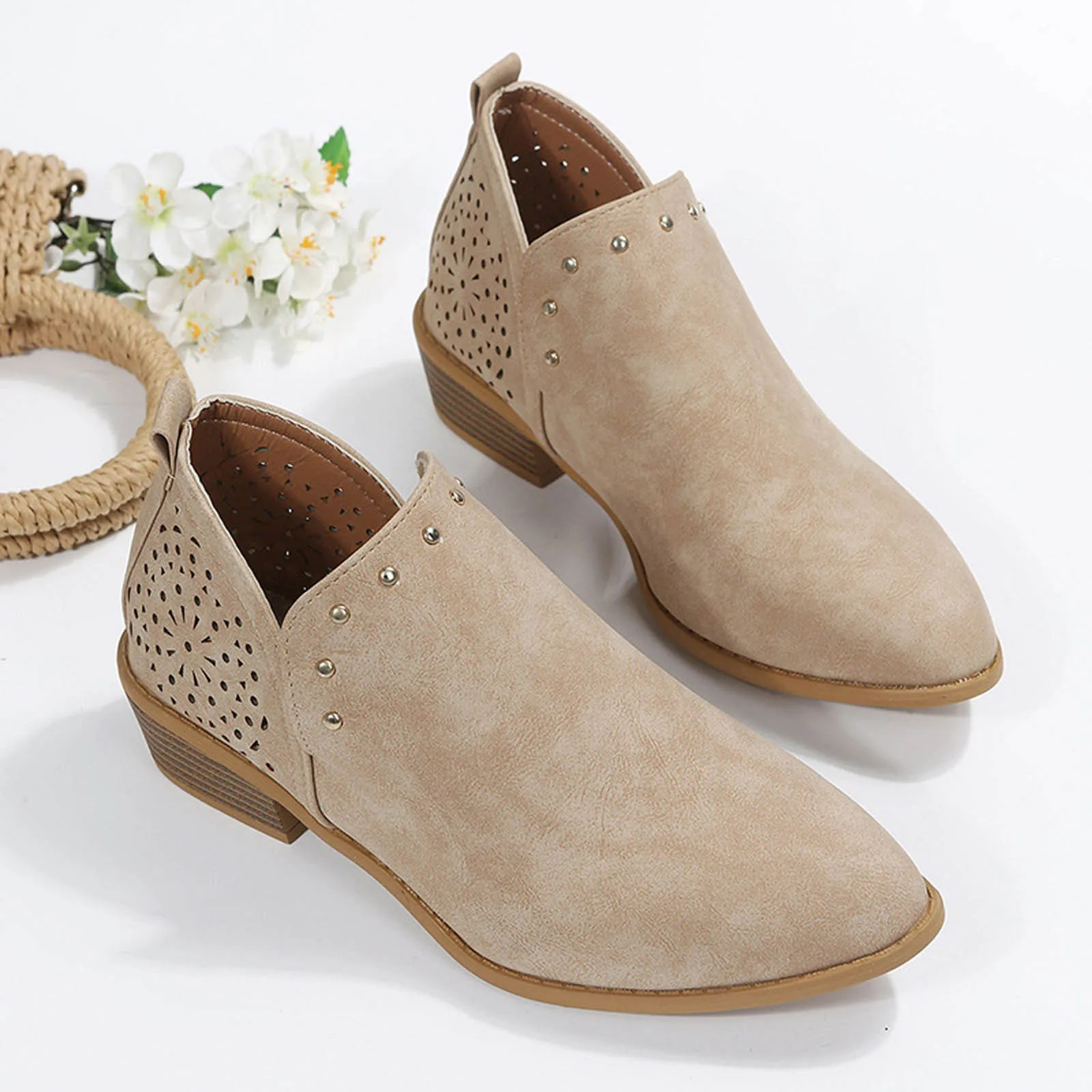 Cowboy Cowgirl Boots For Women Heel WomenS Ankle Boot Fashion Boots Female Vulcanize Platform Boots Botas De Mujer 250731