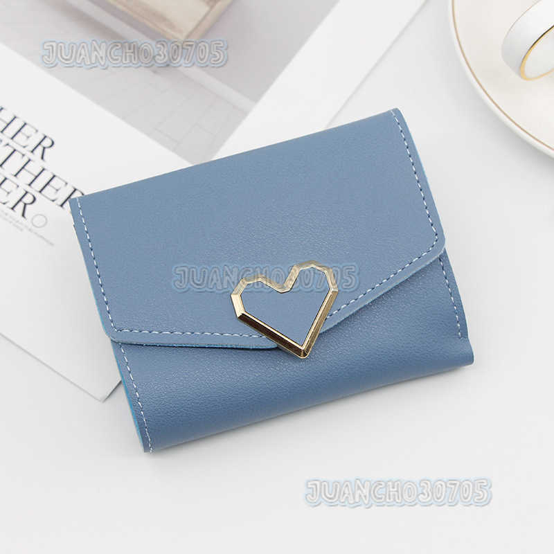 Personalized Fashion Womens Short Wallet Heart-shaped Versatile Womens Short Bag Change Bag Card Case H250806