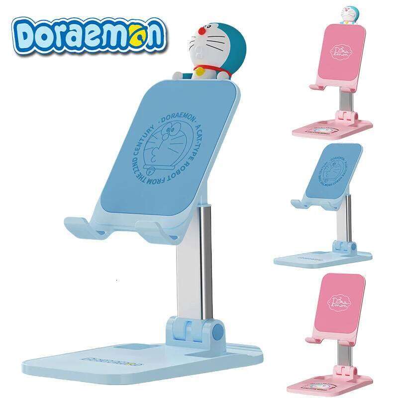 New Doraemon Desktop Folding Cartoon Creative Live Watching Drama Lazy People Adjustable Lift Cell Phone Stand