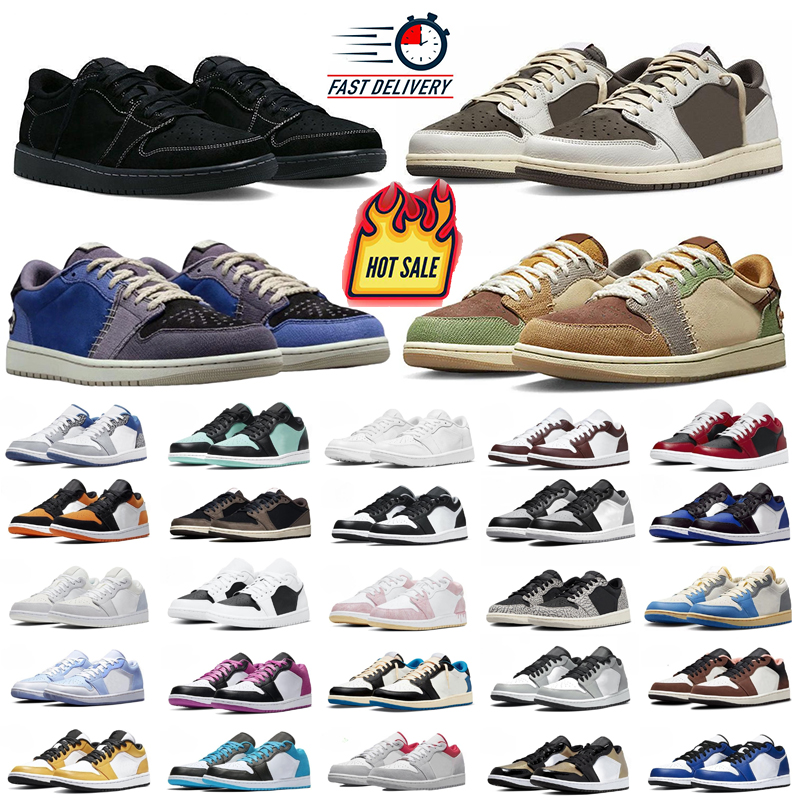 low Basketball shoes Mens Golf Olive Mocha designer sneakers Dark Wolf Grey Black Phantom Pine Green Bred Toe Womens Sports trainers 36-46