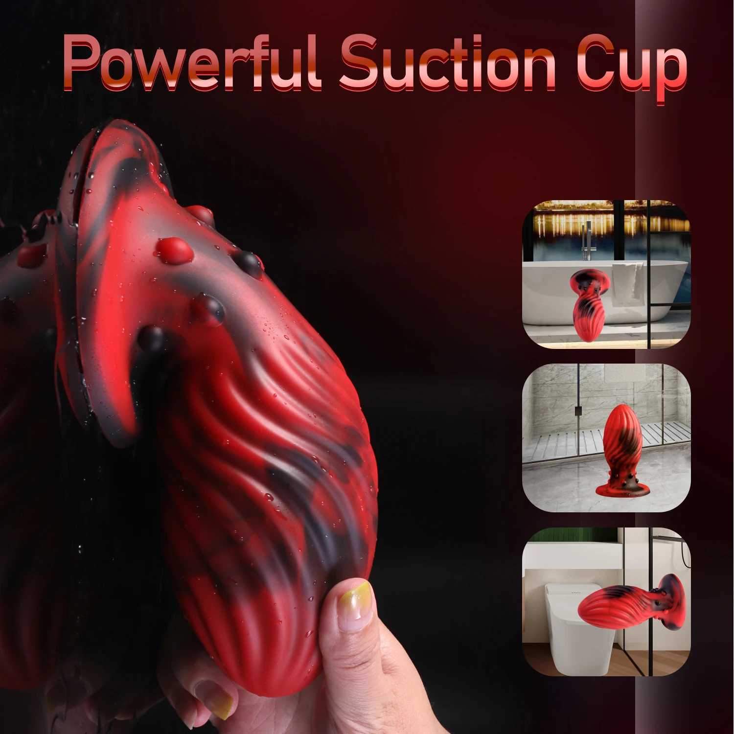Anal Plug Dildo Huge Silicone Butt Plug Big Penis Vaginal Anal Dilator Suction Cup Prostate Massager Anal Toys for Men and Women XJ250806