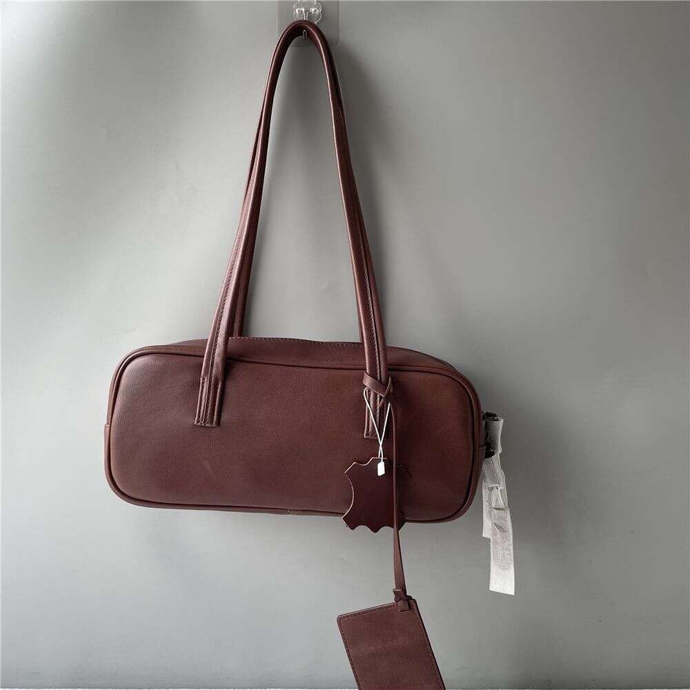 Designer Bag Tote Shoulder Bag New Genuine Leather Handbag Underarm Fashion Versatile Simple Bowling Large Capacity Baguette