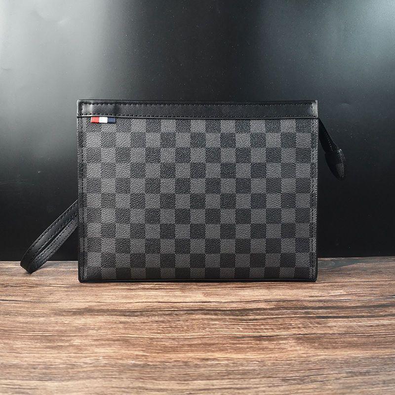 Luxury Men's Lightweight Handbag Free Shipping Designer Casual Business Phone Bag New Fashion Small Square Bag Casual Tablet Computer Bag