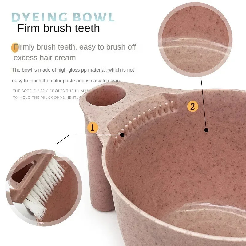 Salon Barber Coloring Mixer Bowl Professional Hairdressing Dyeing Hair Bowls Barbershop Dyeing Mixing Tools Accessories Supply 250805