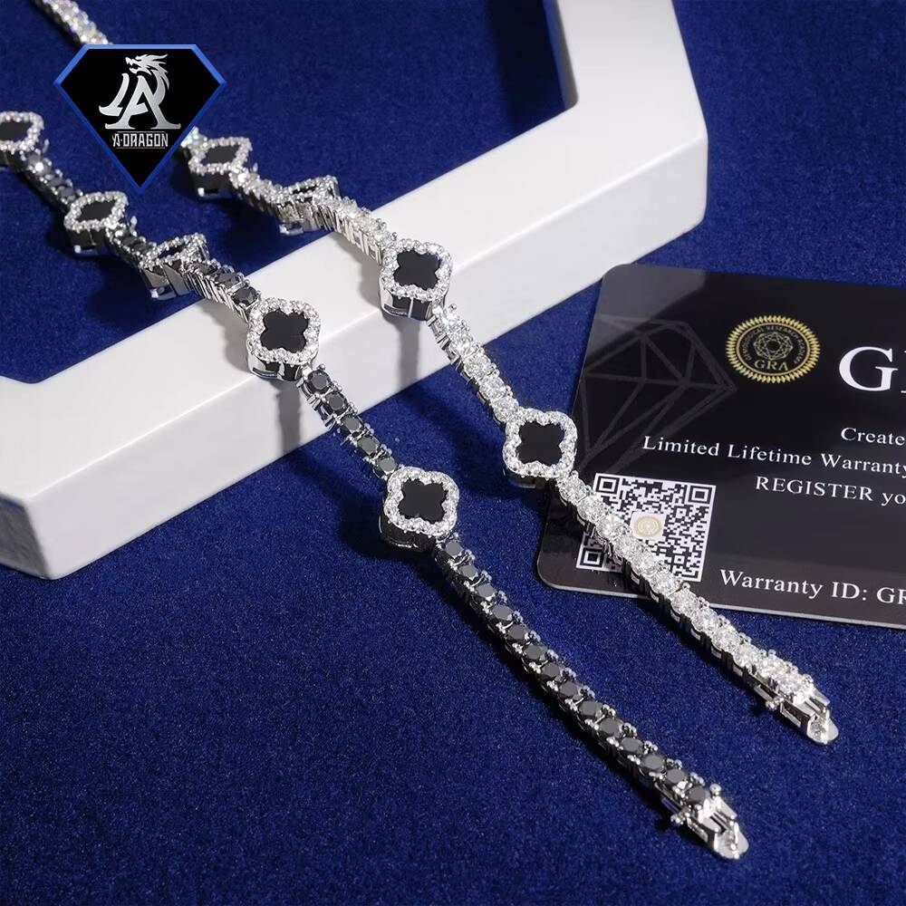 Stylish 3mm Moissanite Tennis Bracelet with DiamondCut Contrast Glimmering on 925 Silver Chain for Any Occasion